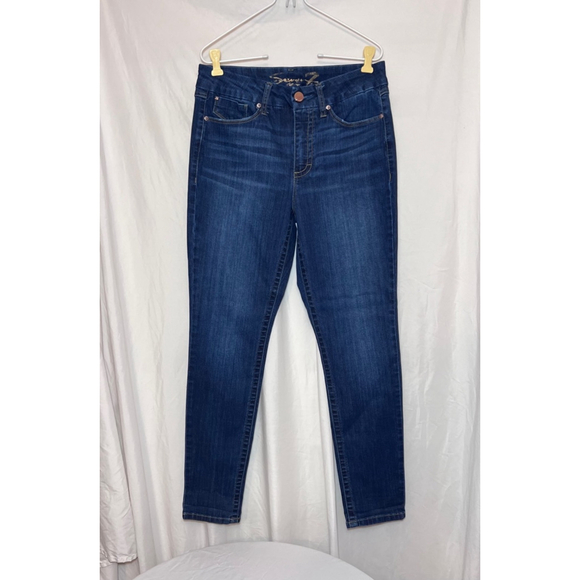 Tummyless Denim - Women's Seven Jeans, Size 10, Dark Blue